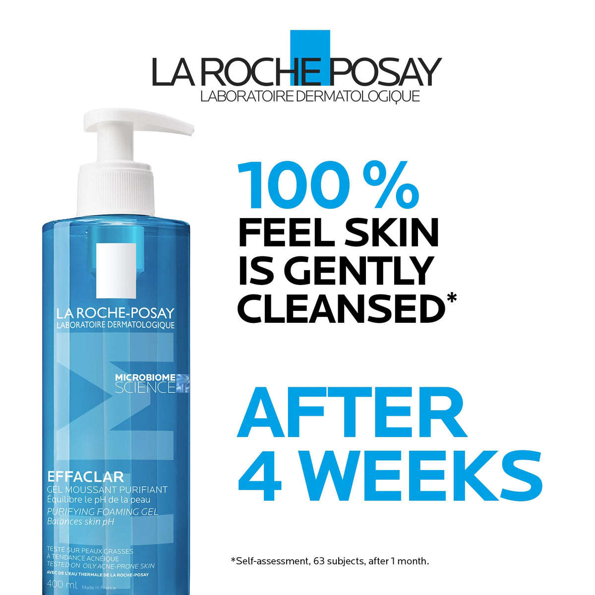 La Roche-Posay Effaclar Purifying Foaming Gel Cleanser, 400 ml