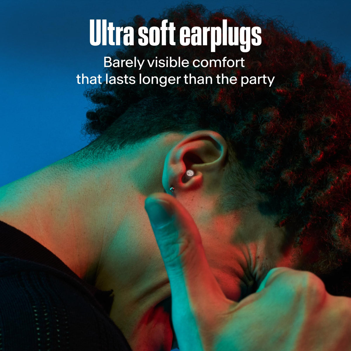 Alpine PartyPlug Pro Reusable Concert Ear Plugs, Transparent