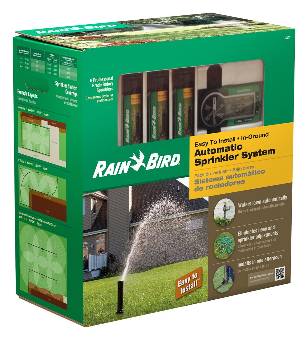 Rain Bird 32ETI In-Ground Automatic Sprinkler System Kit