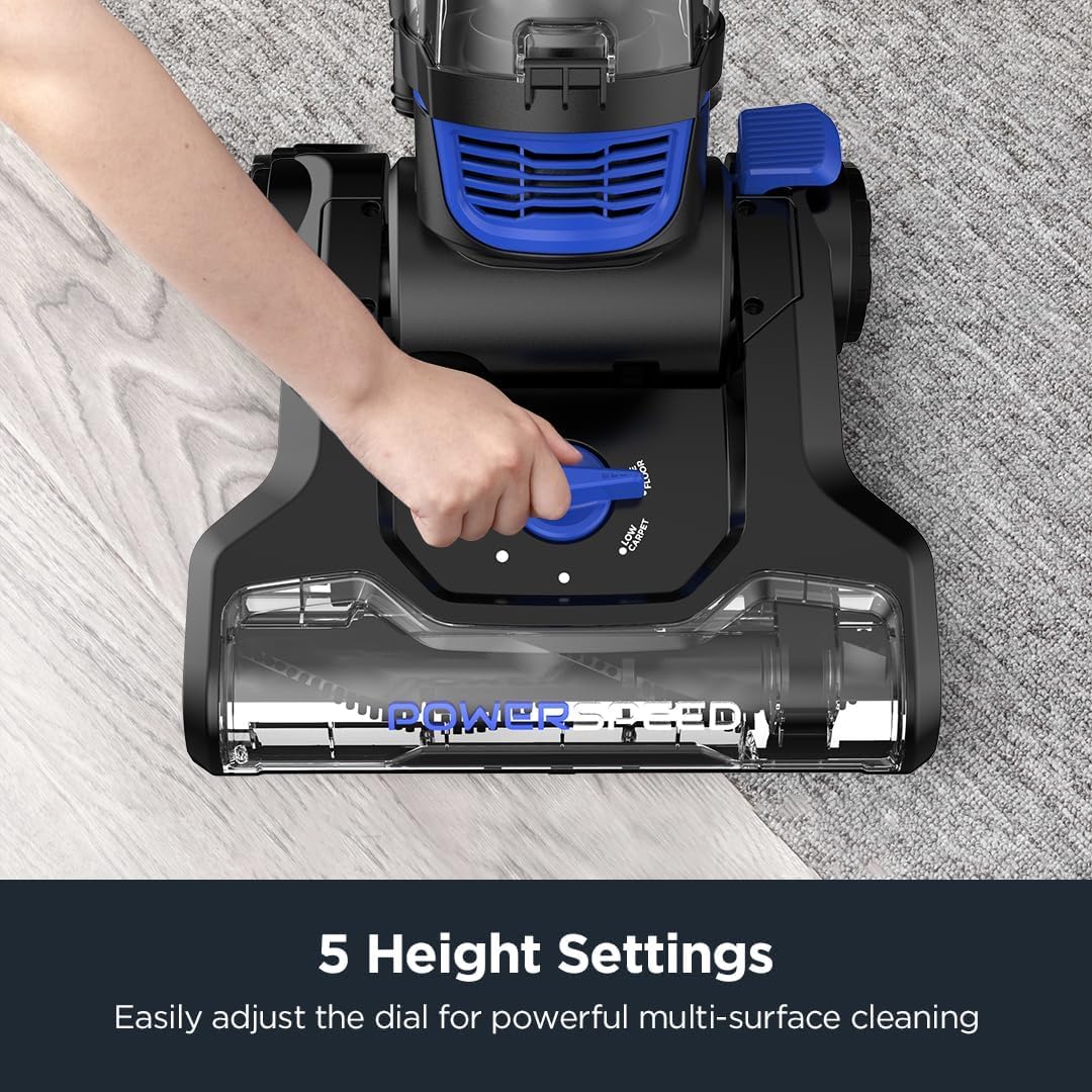 Eureka PowerSpeed NEU280C Bagless Upright Vacuum, Blue