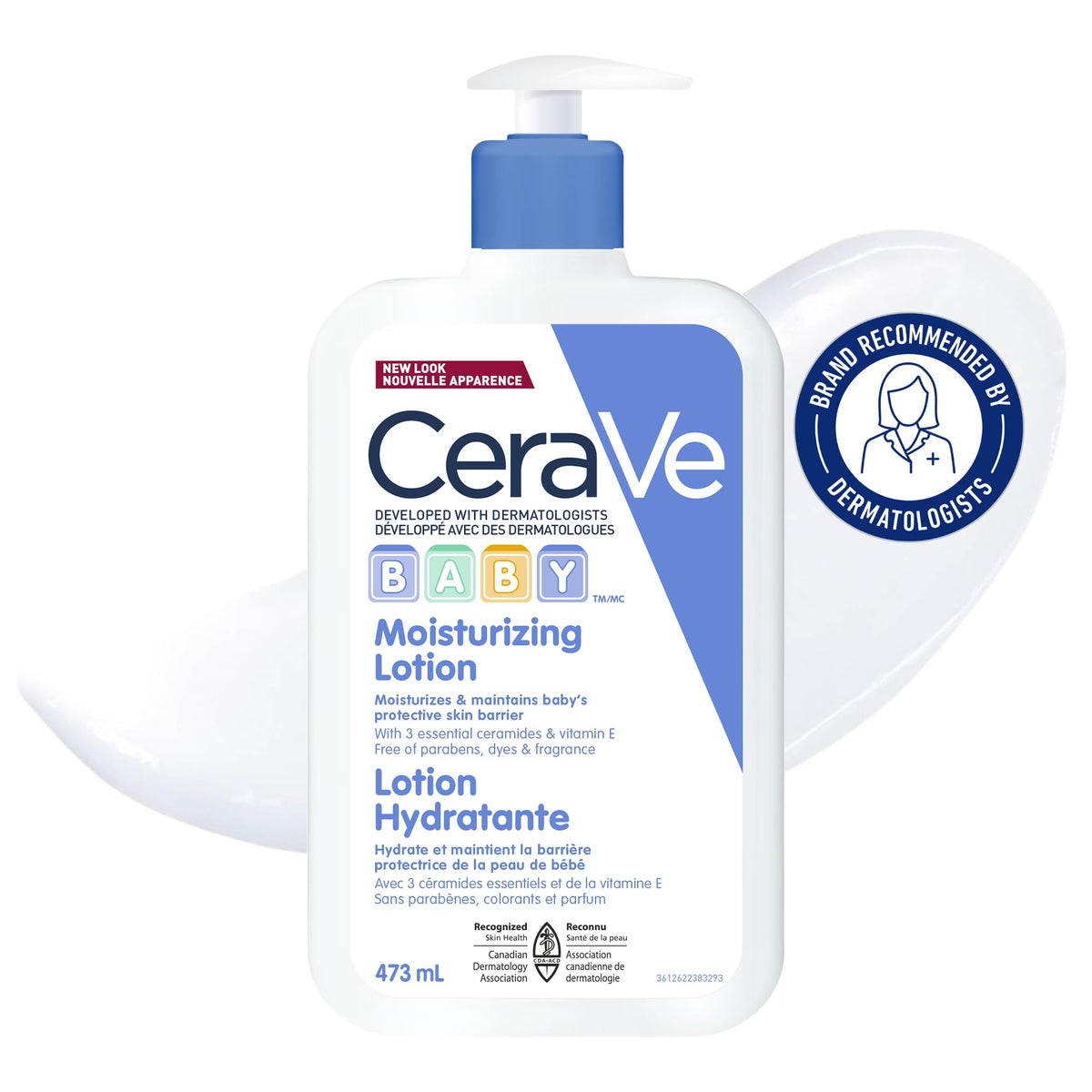 CeraVe Baby Moisturizing Lotion, Fragrance-Free, 473 ml