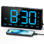 Goloza Digital Alarm Clock with 4-Level Brightness, Dual Alarms