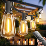 addlon Outdoor String Lights, 100FT (50FTx2), 32 LED Bulbs