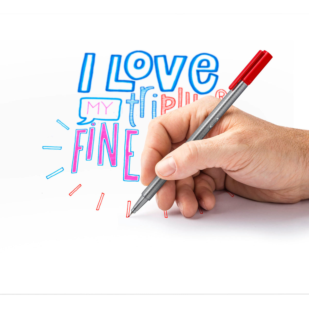 Staedtler Triplus Fineliner Pens, 42-Pack, Assorted Colours, 334C42G