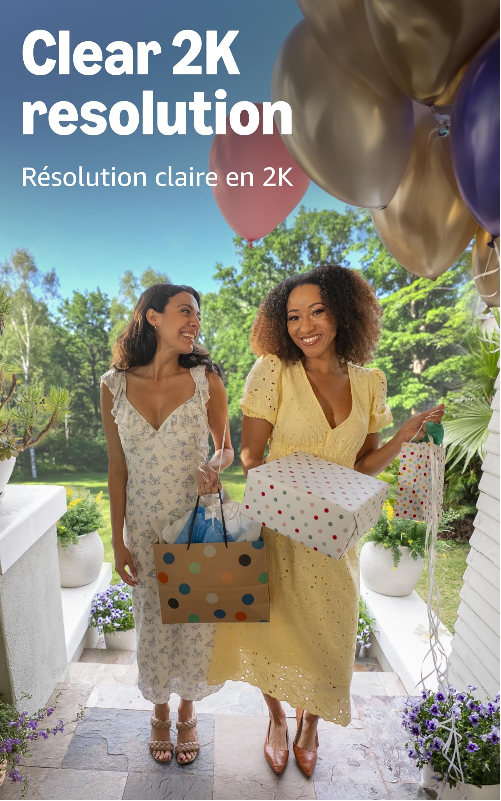 Blink Battery Doorbell 2K+ Wireless Video Doorbell, Add-On, Black