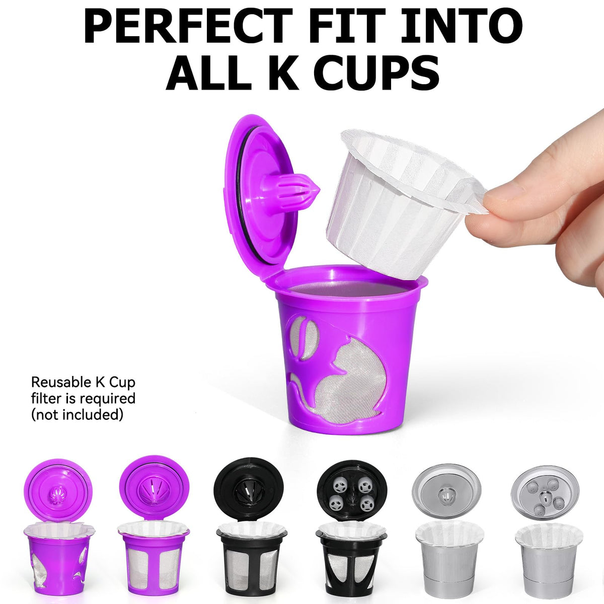 Fanativita Disposable K-Cup Coffee Filters, 300 Count