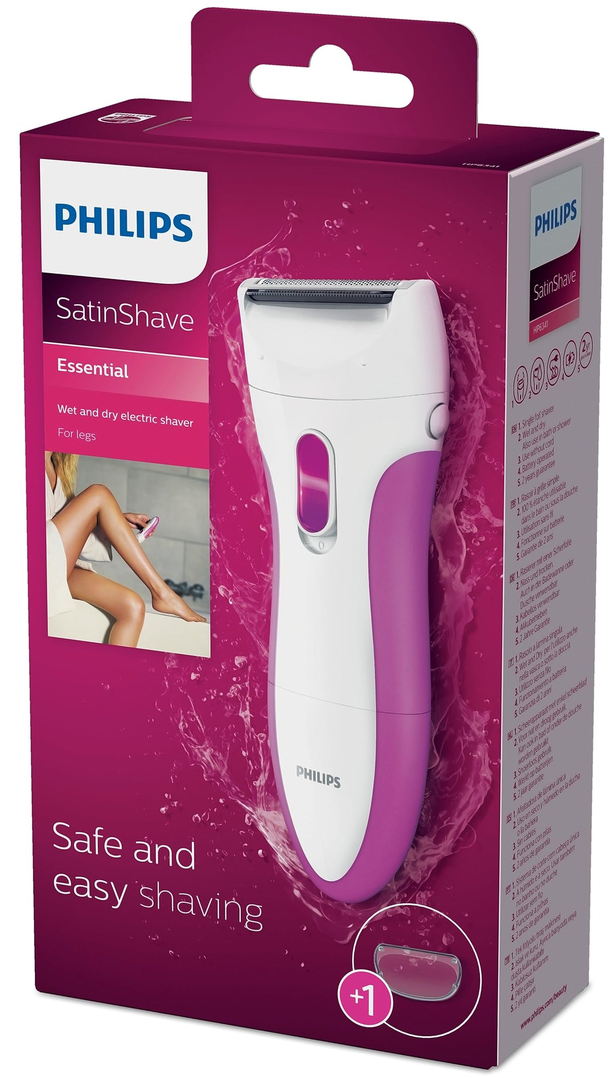 Philips SatinShave Essential Women's Electric Shaver, HP6341/00