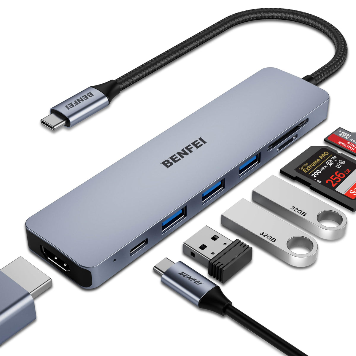 BENFEI 7-in-1 USB-C Hub with HDMI