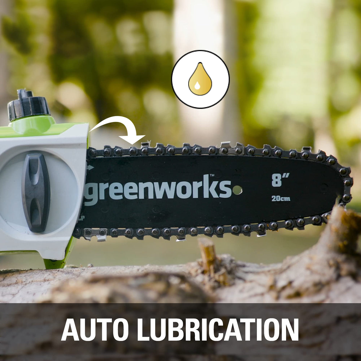 Greenworks 20192 8.5-Inch 6.5 Amp Electric Corded Pole Saw