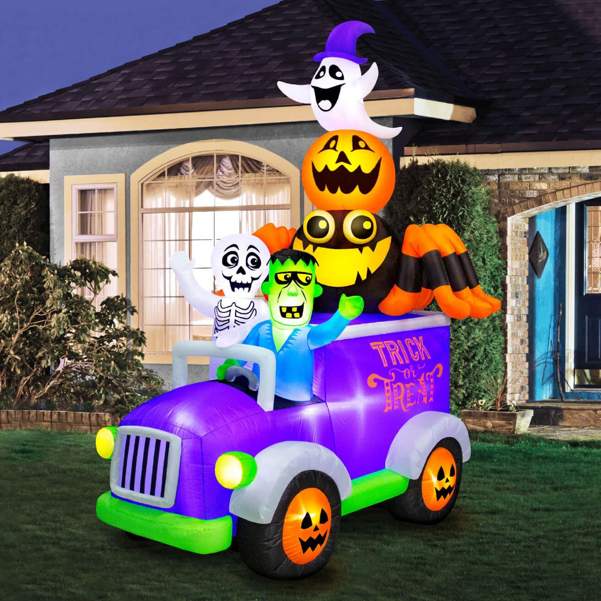 Occasions Inflatable Halloween Truck, 10.5 ft Tall