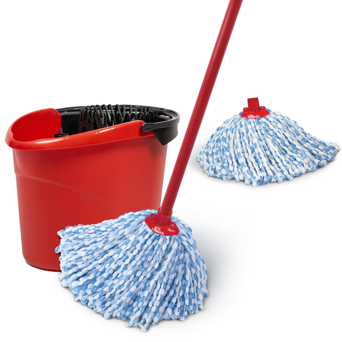 Vileda SuperMop and Bucket Set with 1 Extra Refill