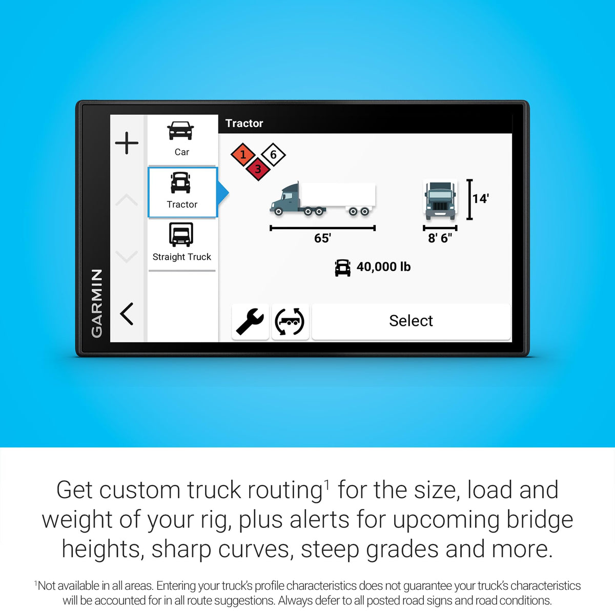 Garmin dēzl OTR620 6" GPS Truck Navigator