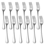 Stainless Steel Dinner Forks Set of 12, 8 Inch, Silver