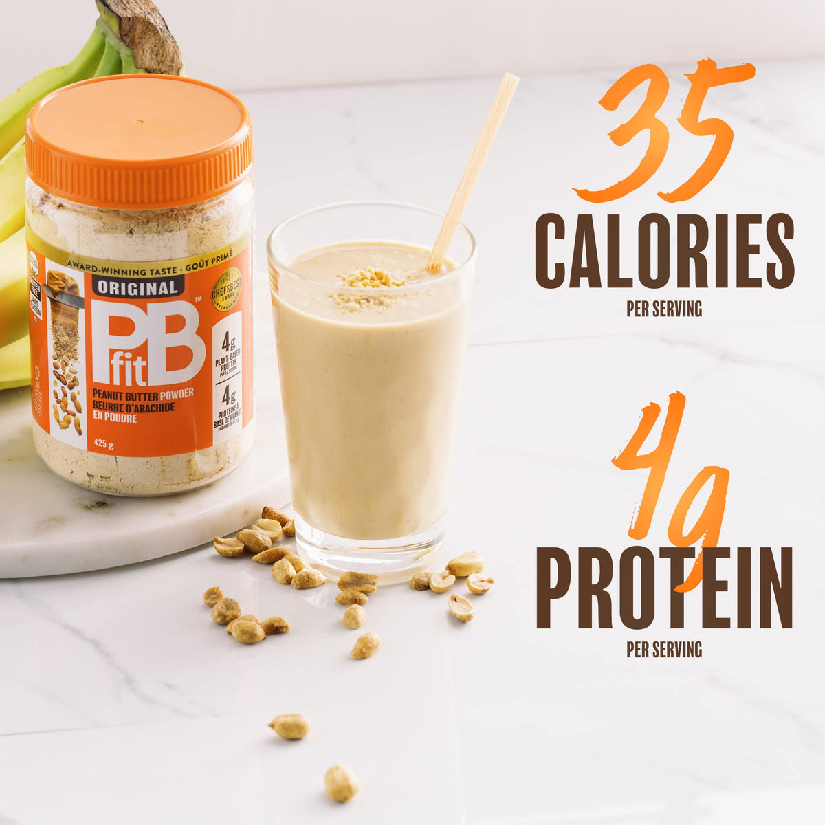 PBfit All-Natural Peanut Butter Powder, 425 g (15 oz)