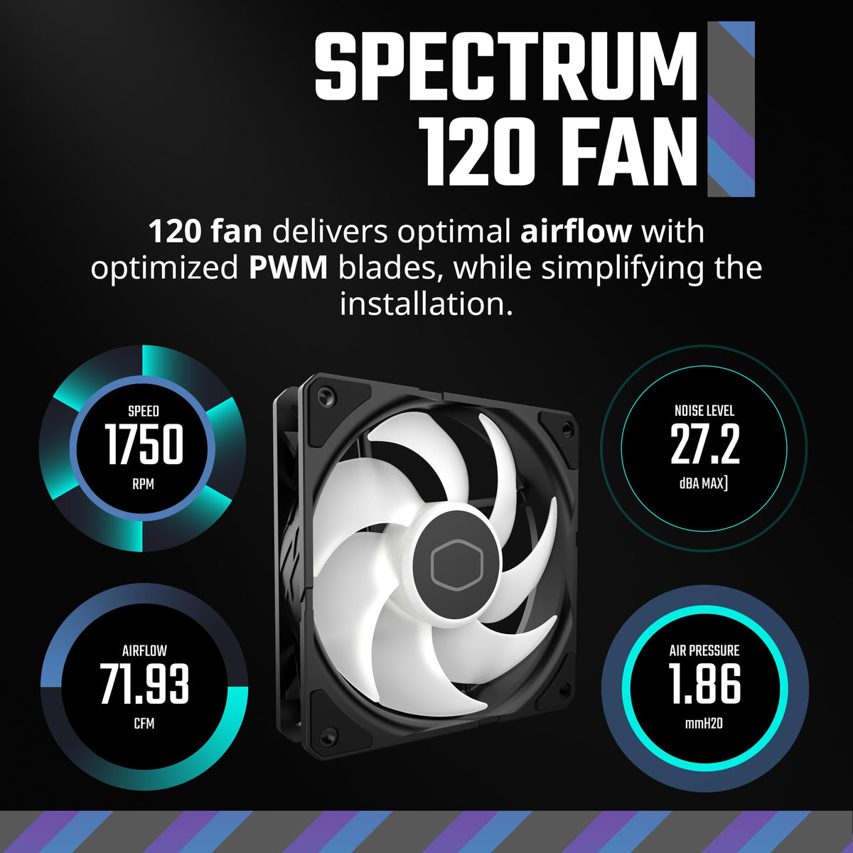 Cooler Master Hyper 212 Spectrum V3 CPU Air Cooler (RR-S4NA-17PA-R1)