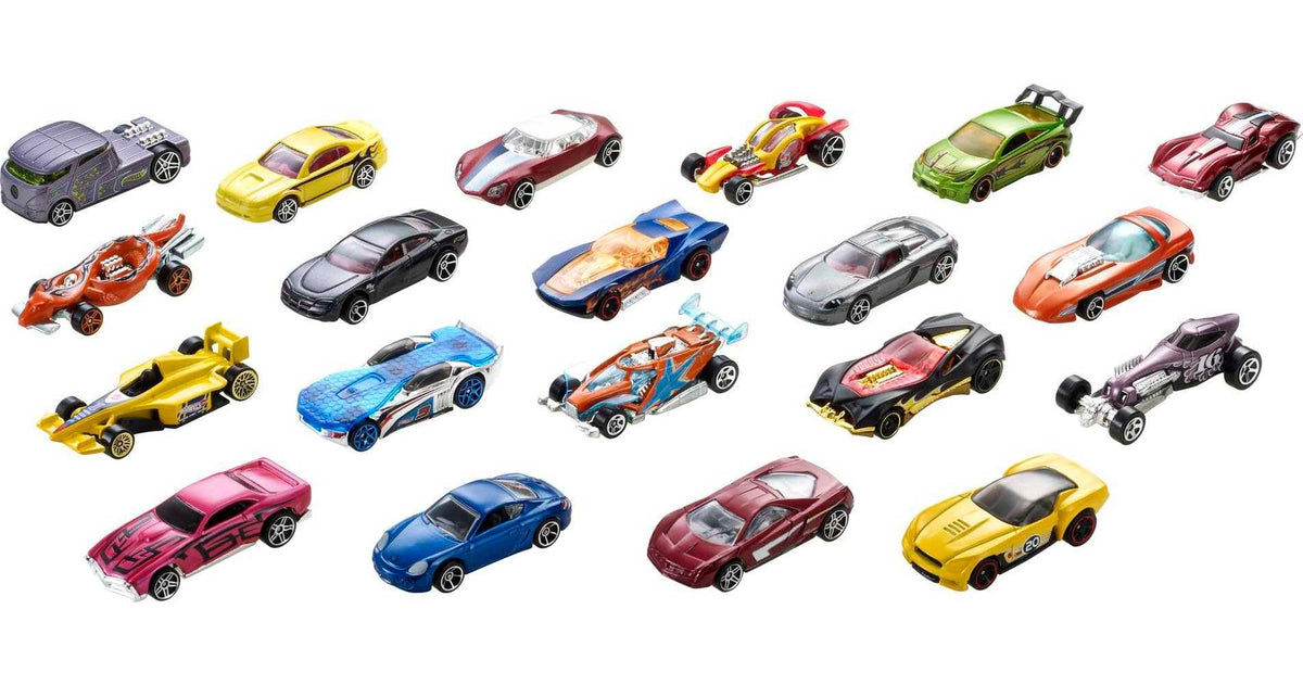 Hot Wheels Toy Cars and Trucks, 1:64 Scale, 20 Pack