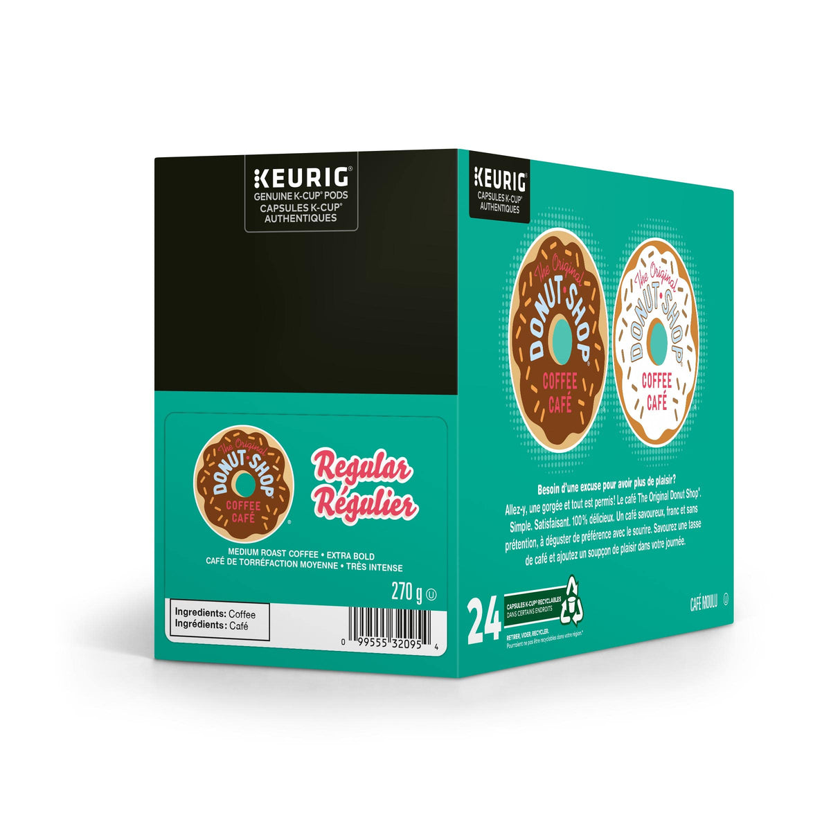 The Original Donut Shop Extra Bold K-Cup Coffee Pods, 24 Count
