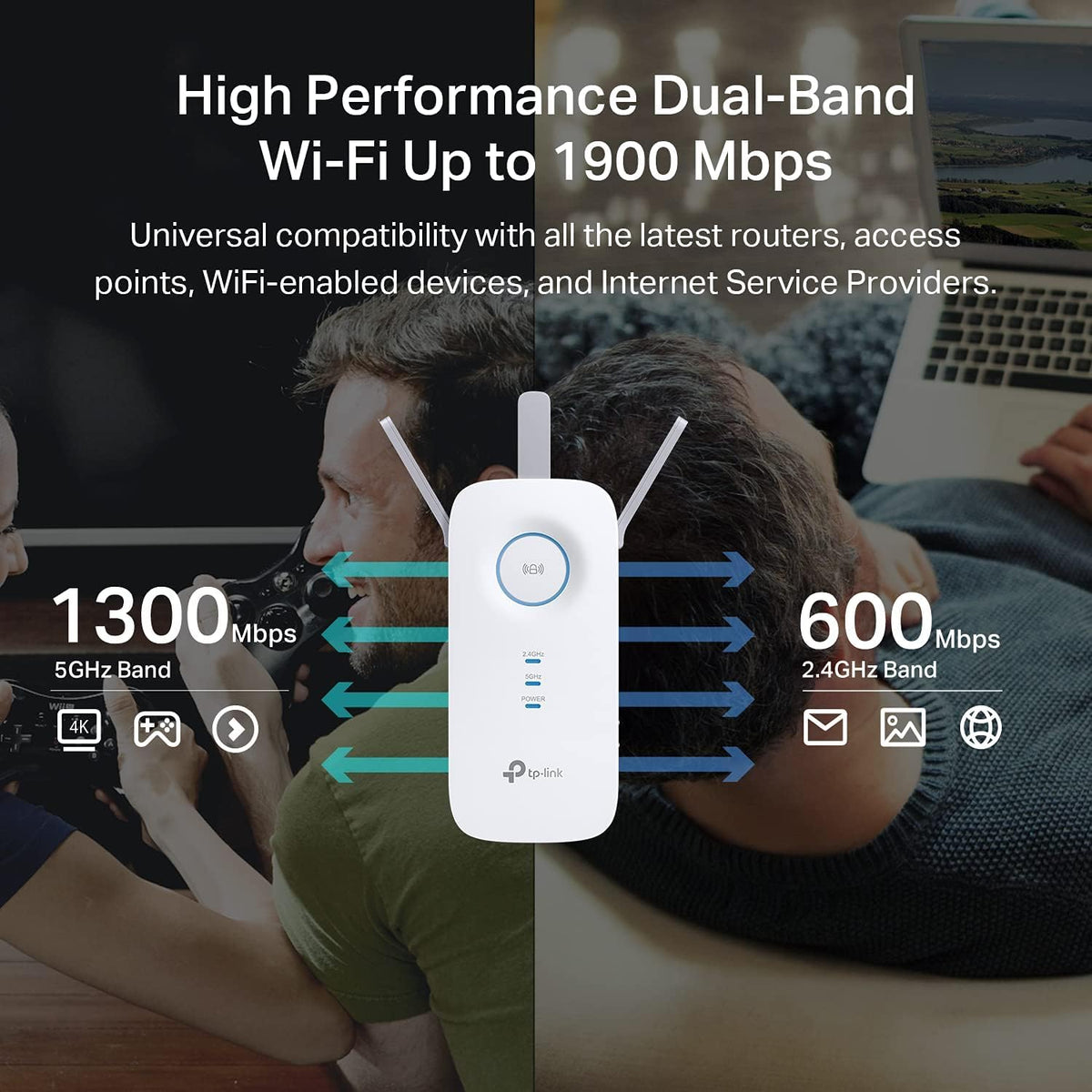 TP-Link RE550 AC1900 Dual Band WiFi Extender