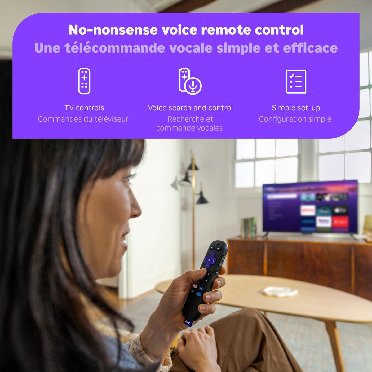 Roku Streaming Stick Plus 4K HDR with Voice Remote (2025)
