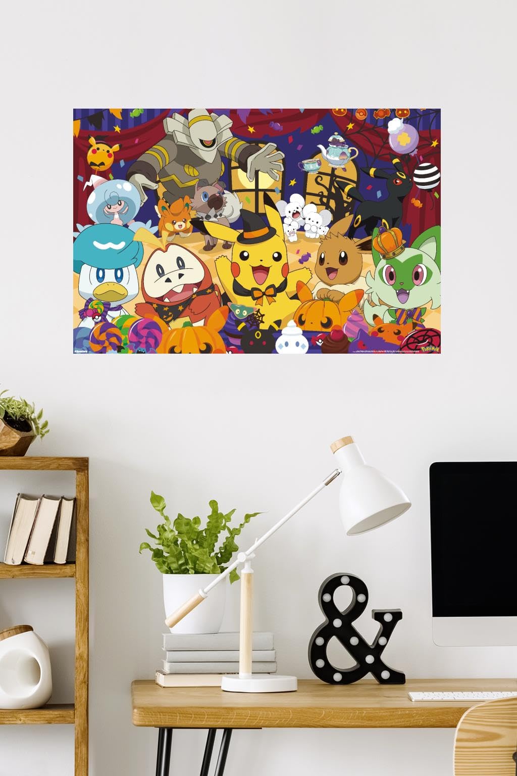 Pokémon: Halloween Party- Group Wall Poster, 34L" x 22.4W"
