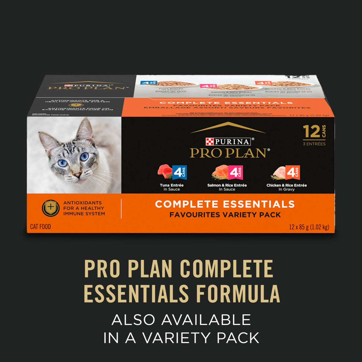 Purina Pro Plan Turkey & Rice Wet Cat Food, 85 g (24 Pack)