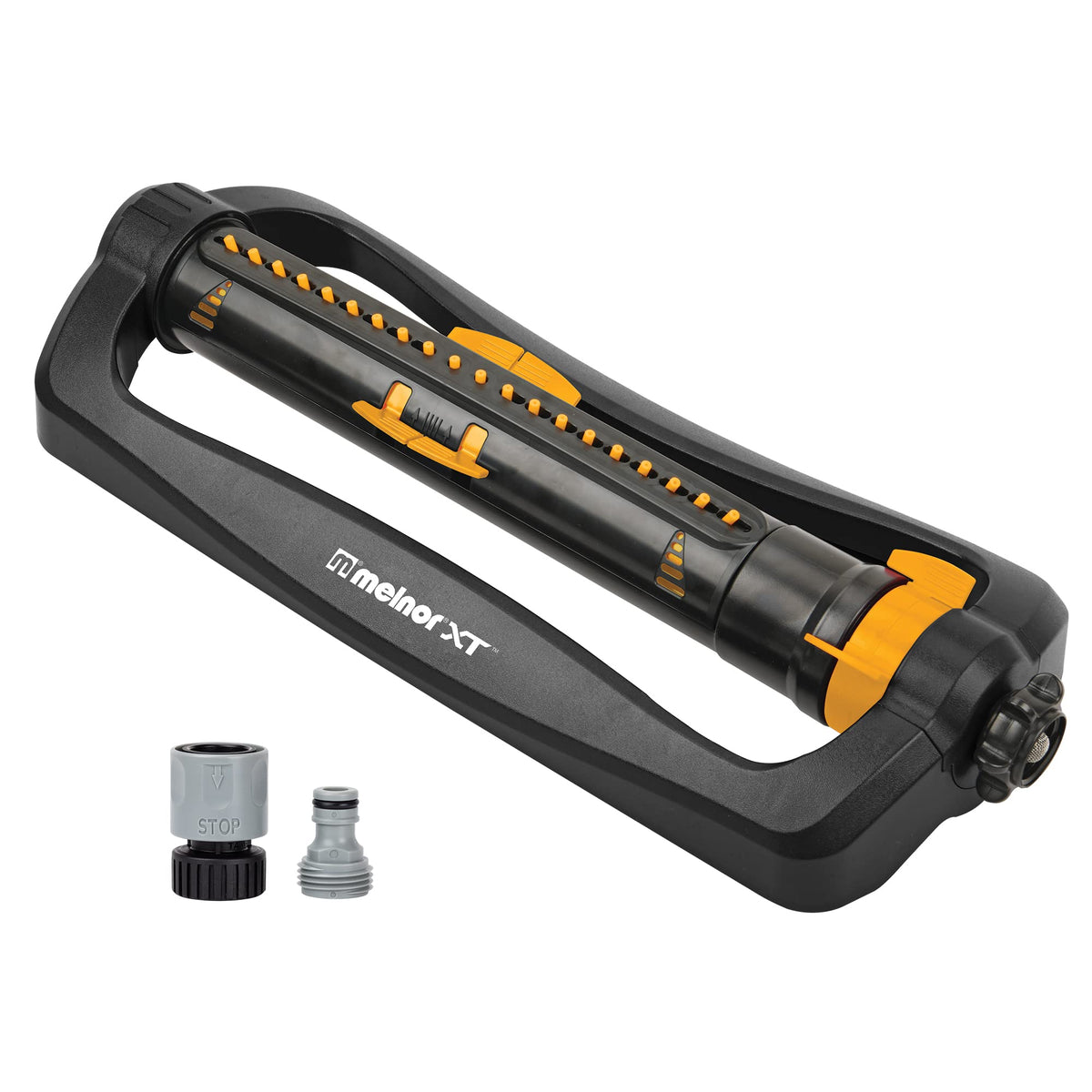 Melnor 65165AMZ XT Turbo Oscillating Sprinkler, 4,500 sq. ft., Black