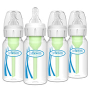 Dr. Brown's Options+ Anti-Colic Narrow Baby Bottles, 120 ml (4 Pack)