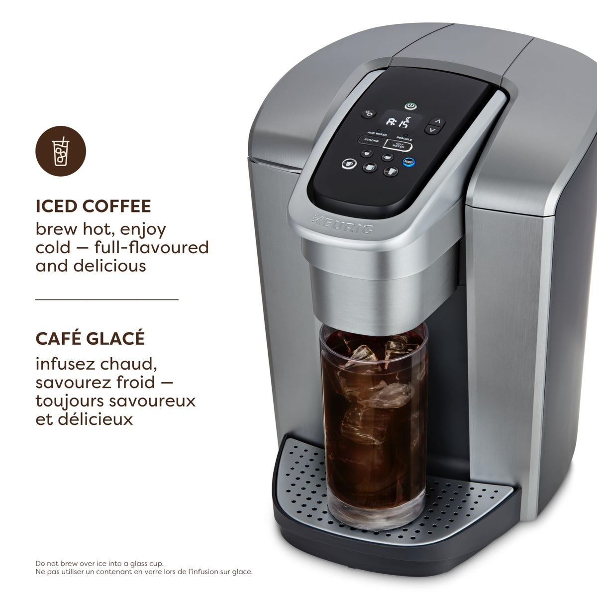 Keurig K-Elite Single Serve K-Cup Pod Coffee Maker, Brushed Silver