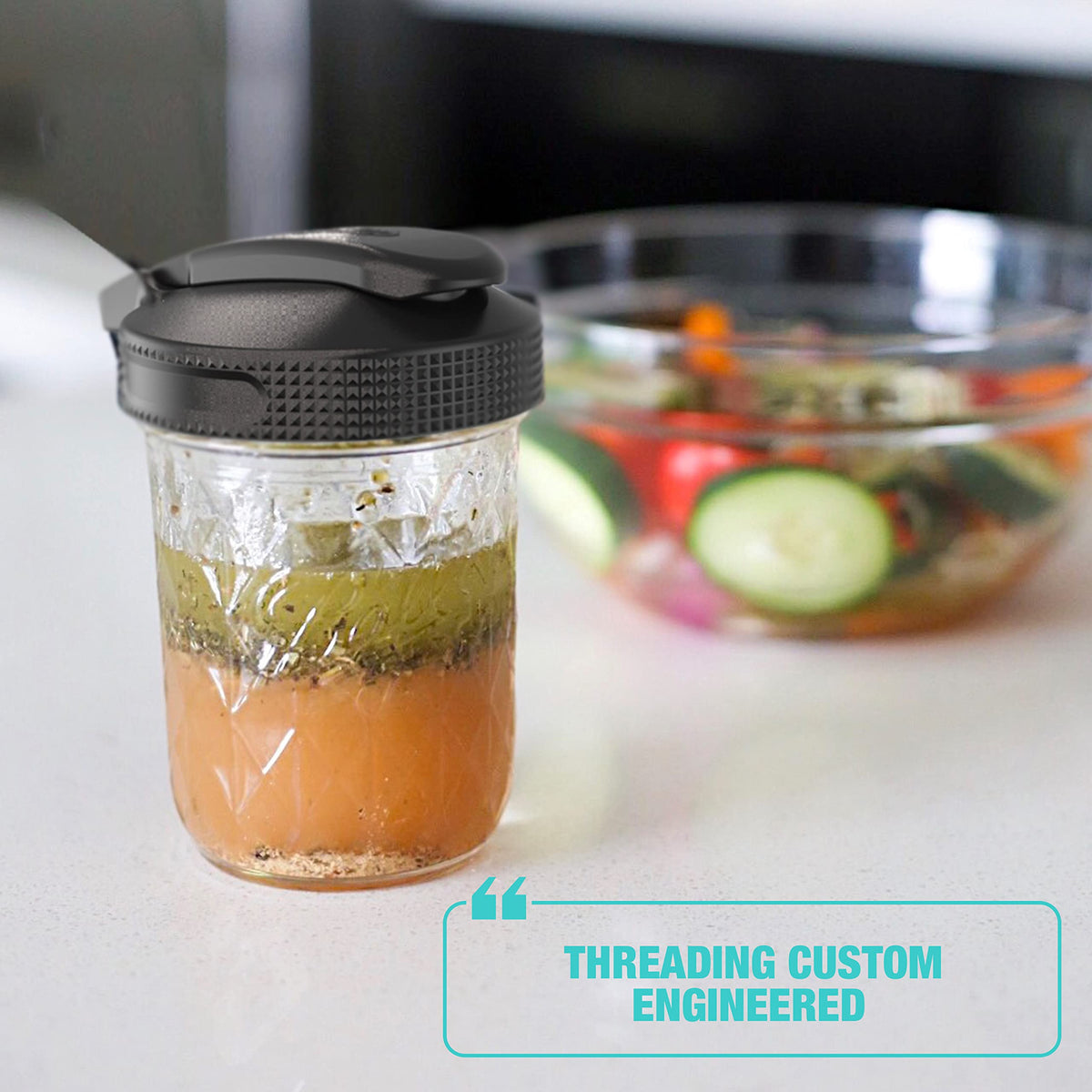 Masontops Multi Top Flip Cap Mason Jar Lids, Regular Mouth, 2-Pack