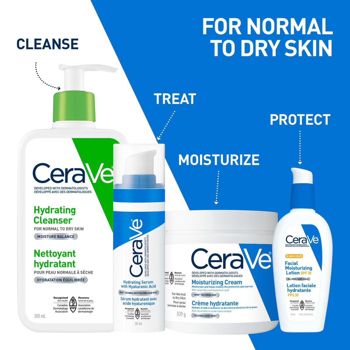 CeraVe Moisturizing Cream, Face, Hands & Body, 539 g