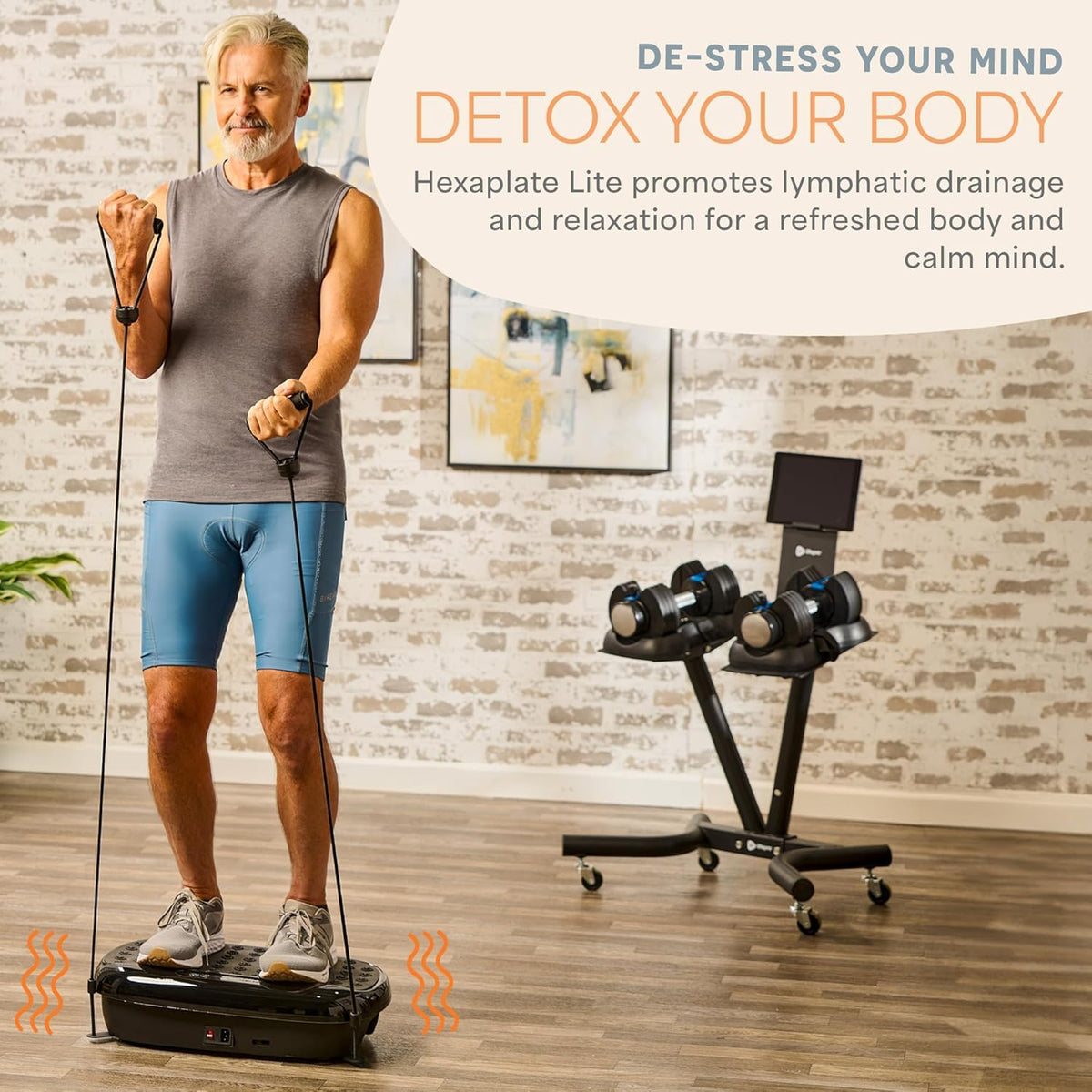 Lifepro HexaplateLite Vibration Plate Exercise Machine, Small