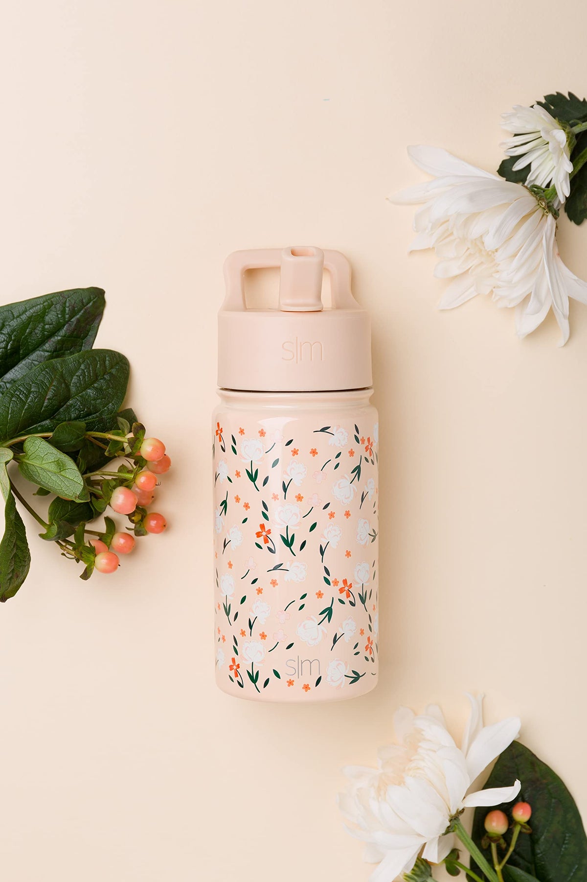 Simple Modern Kids Water Bottle and Toddler Cup, 14oz, Floral