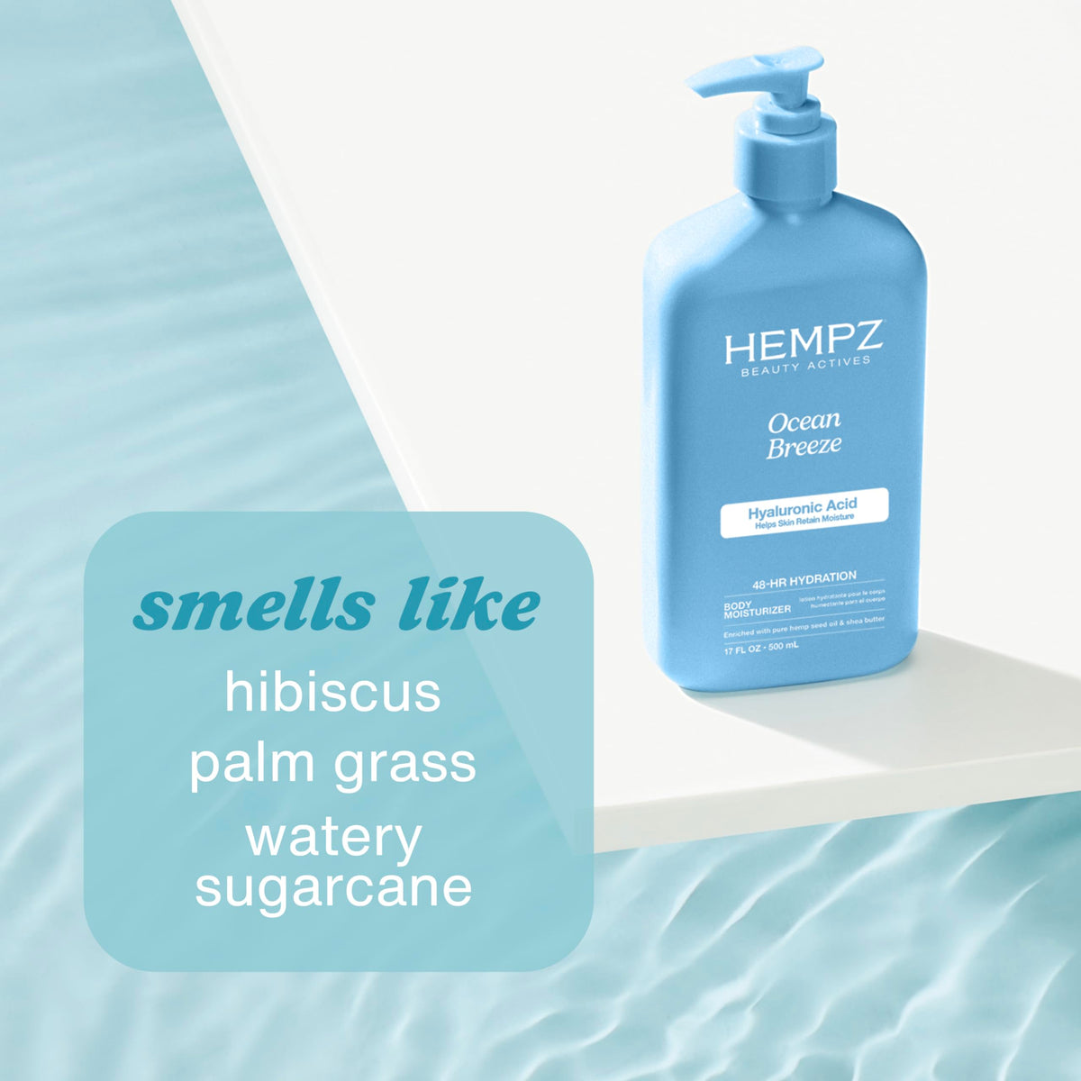 Hempz Ocean Breeze Daily Moisturizing Body Lotion, 17 fl oz