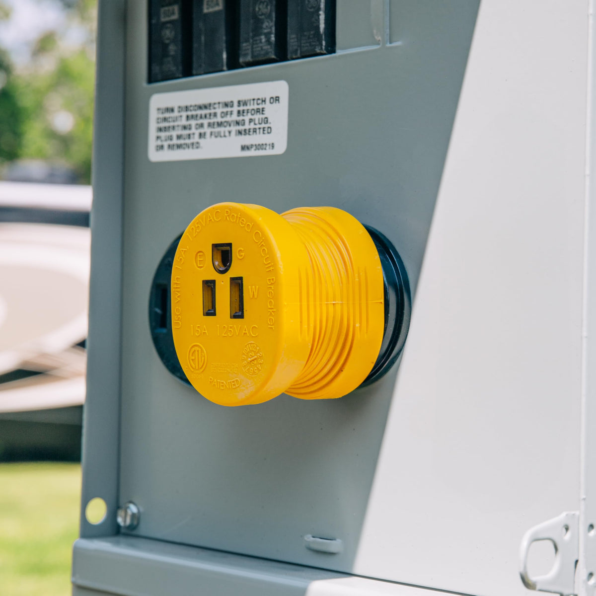 Camco PowerGrip 30AM/15AF Camper/RV Electrical Adapter, 55233