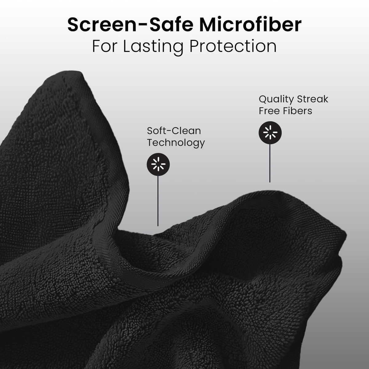 EVEO Streak-Free Screen Cleaner Spray Kit with Microfibre Cloth
