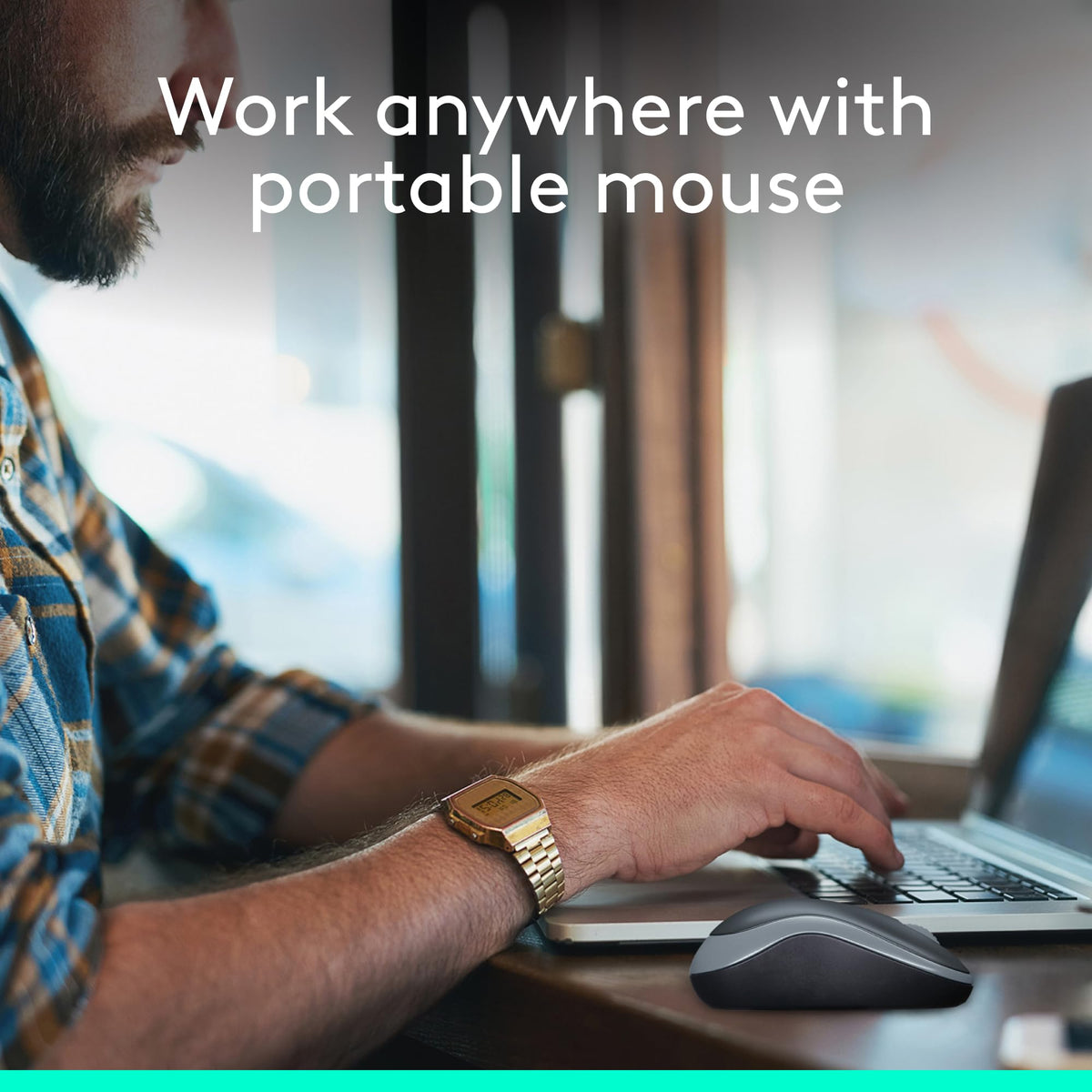 Logitech M185 Wireless Mouse, Swift Grey