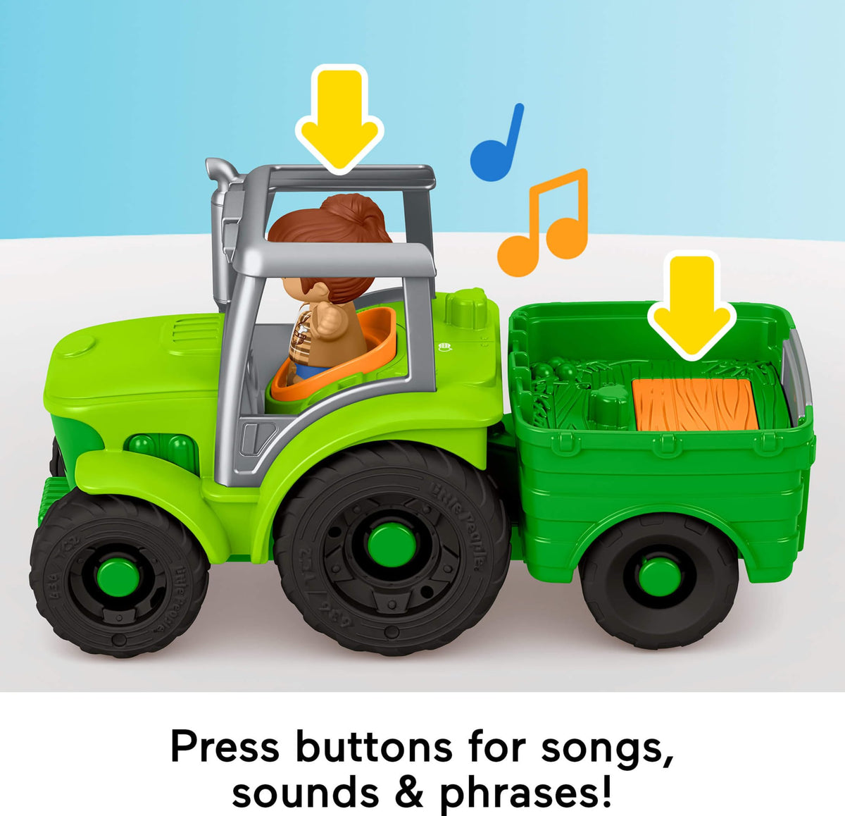 Fisher-Price Little People Push and Play Tractor