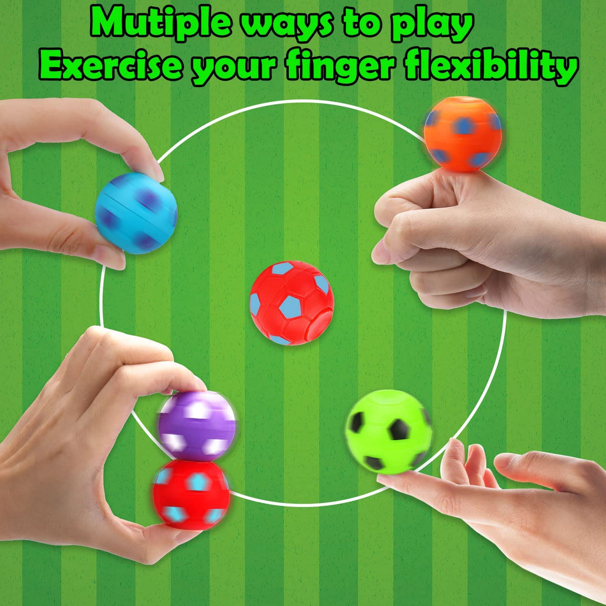 Mini Soccer Fidget Toys for Kids, 40 Pieces