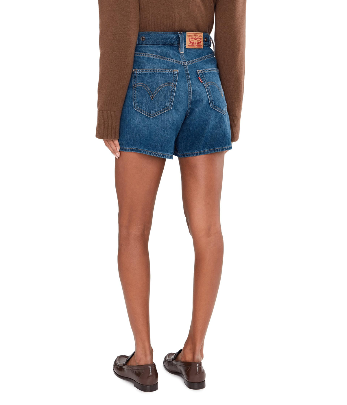 Levi's Women's Cinch Mid-Thigh Short, Kiss Goodbye (Lightweight), 32