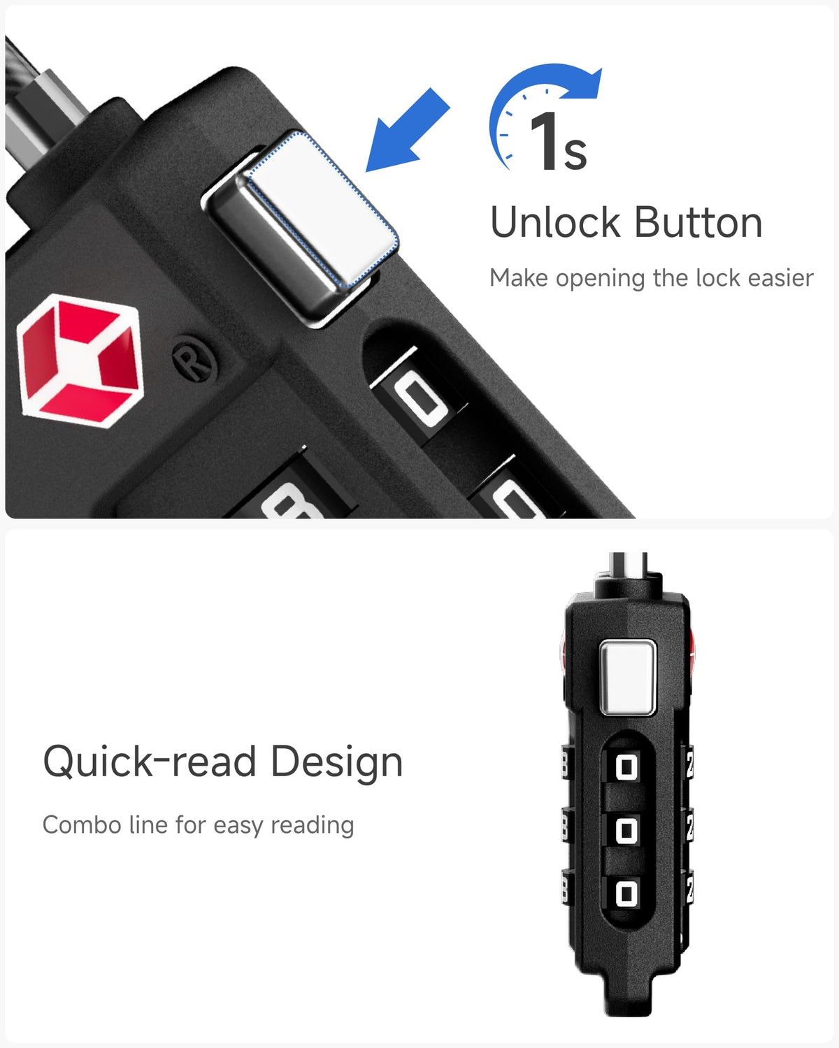 LUGGEX TSA Luggage Lock
