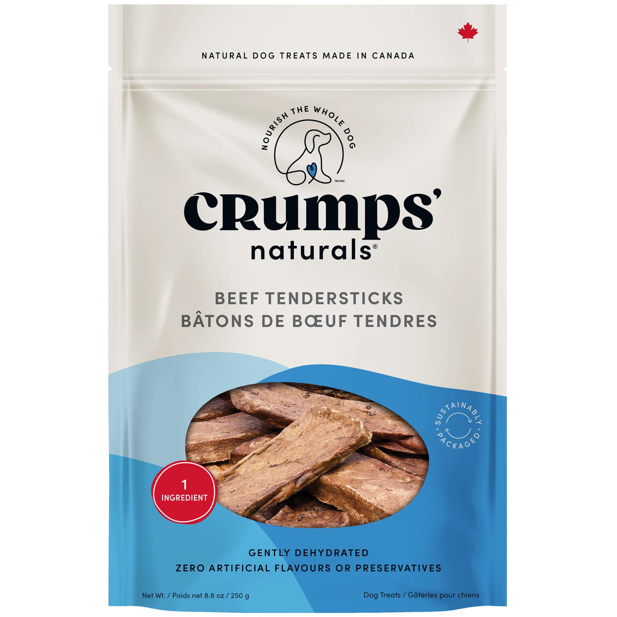 Crumps' Naturals Beef Tendersticks Dog Treats, 250 g