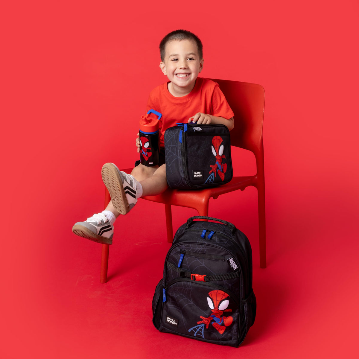 Simple Modern Marvel Spidey Kids Water Bottle, 14oz