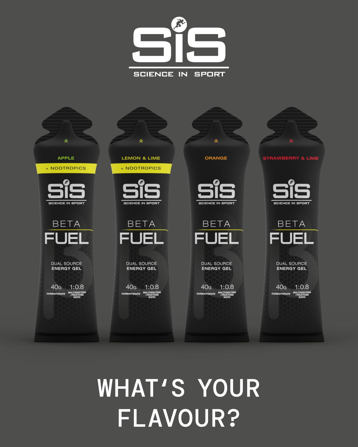 Science in Sport Beta Fuel Gel, Orange, 60 mL