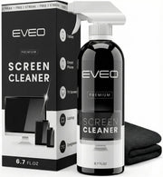 EVEO Streak-Free Screen Cleaner Spray Kit with Microfibre Cloth