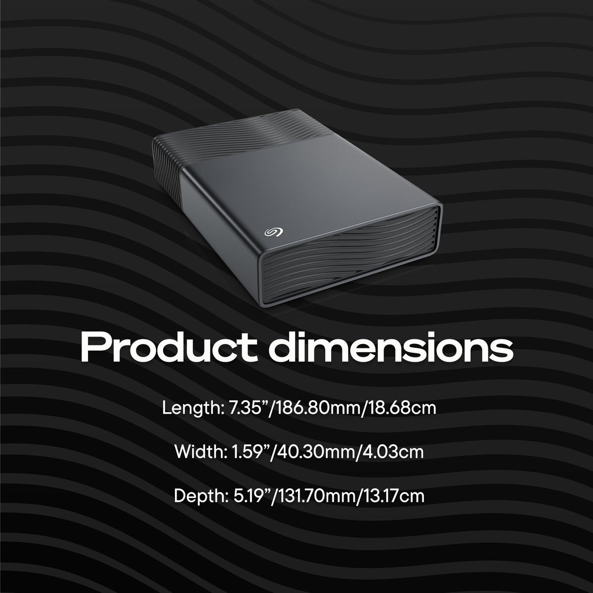 Seagate One Touch 8TB External Hard Drive, USB-C, STNB8000400
