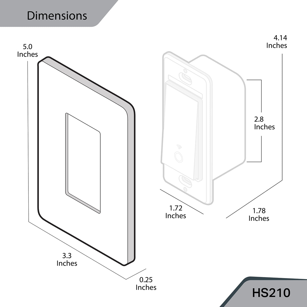 Kasa Smart 3-Way Light Switch Kit HS210, White