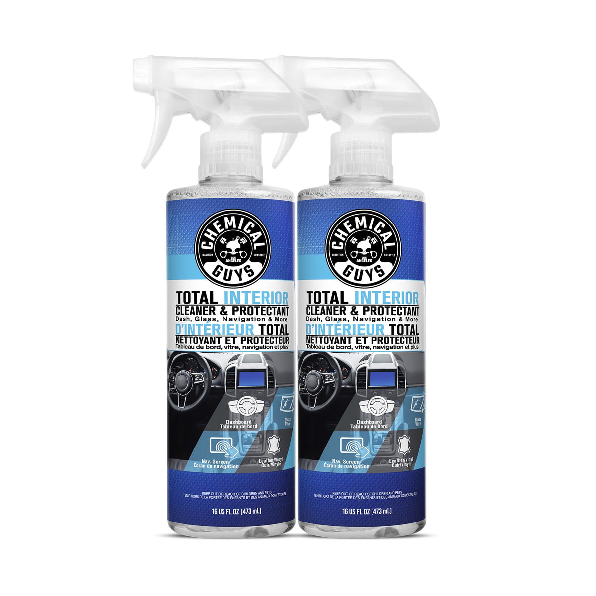 Chemical Guys Total Interior Cleaner and Protectant, 473 ml, 2 Pack