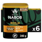 Nabob Dark Bold Roast Ground Coffee, 340 g Canister, 6 Pack