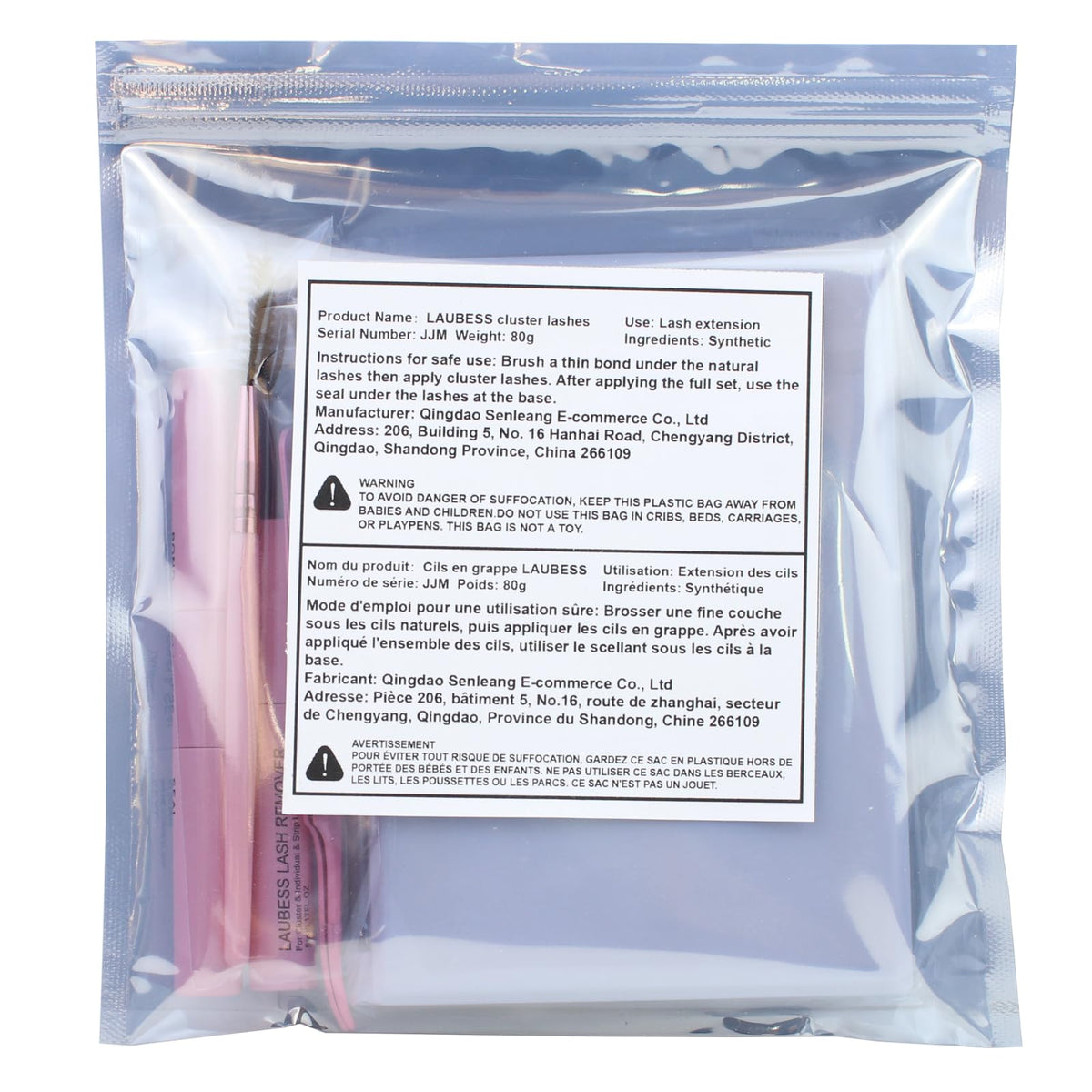 20D+40D DIY Lash Extension Kit with Bond, Seal & Tweezers