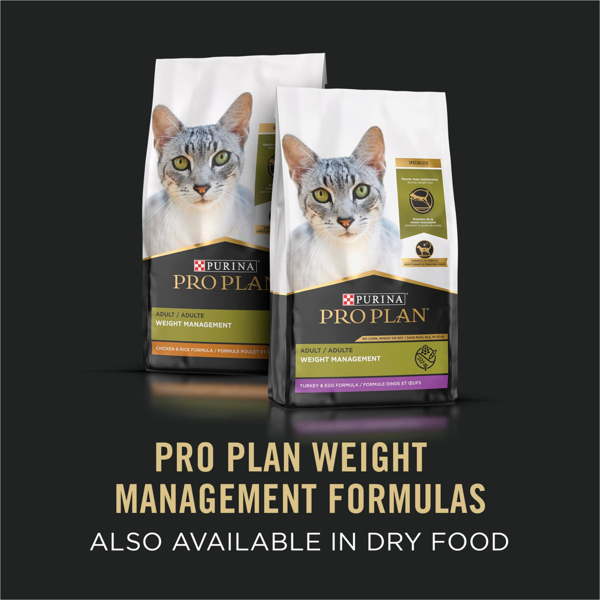 Purina Pro Plan Weight Management Wet Cat Food, Turkey, 24 x 85 g